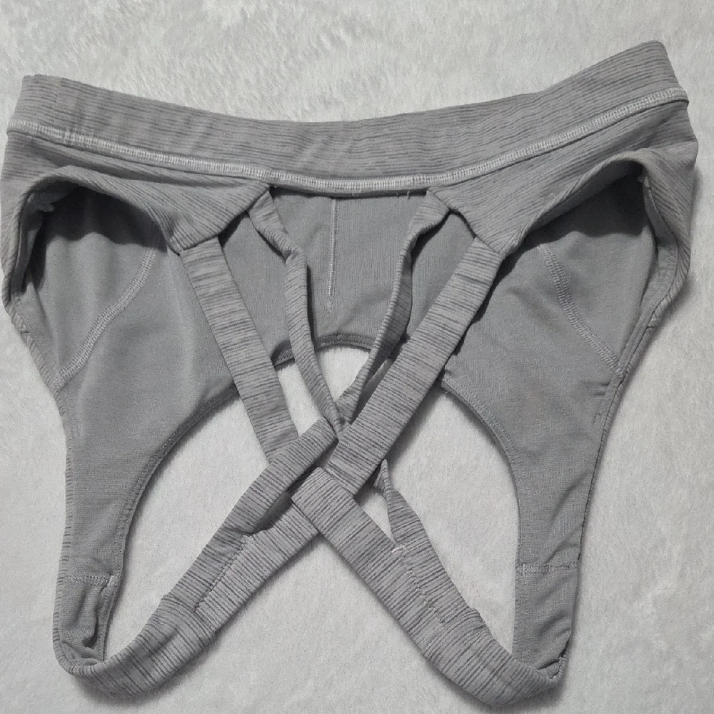 Lululemon Athletica Heather Gray Sports Bra - Picture 4 of 5